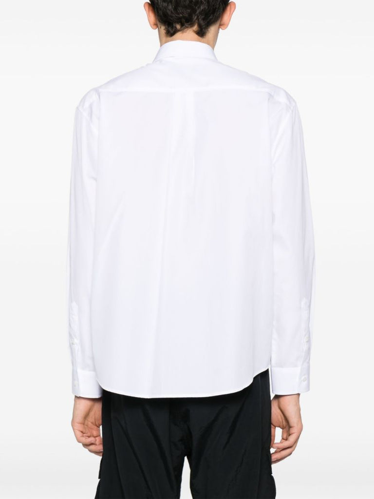 White Rose-embroidered Shirt