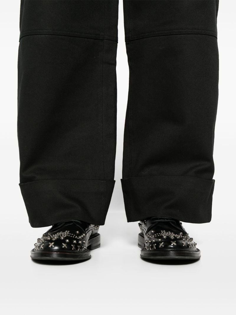 Black Workwear Chaps Cotton Trousers