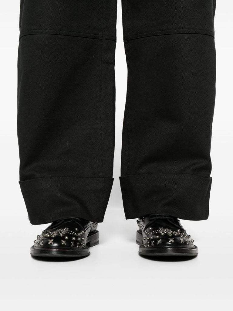 Black Workwear Chaps Cotton Trousers
