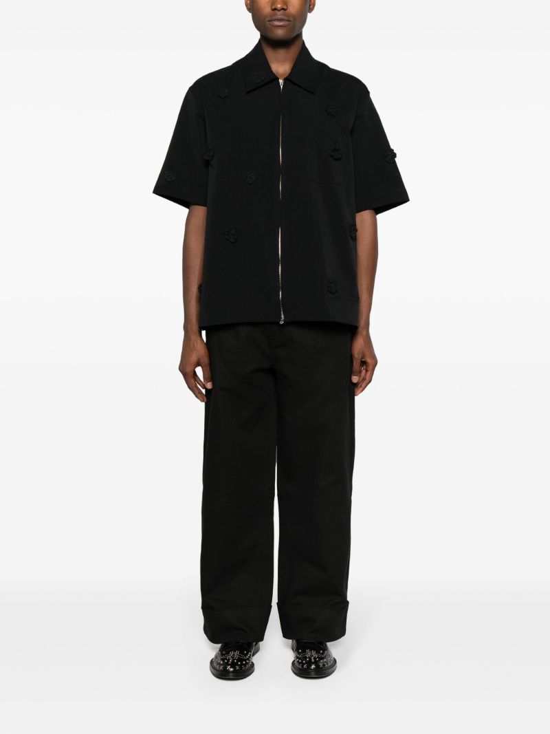 Black Workwear Chaps Cotton Trousers