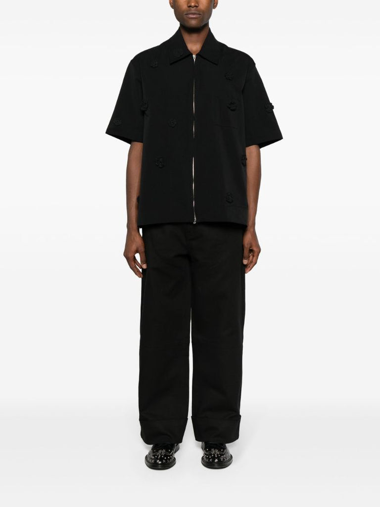 Black Workwear Chaps Cotton Trousers