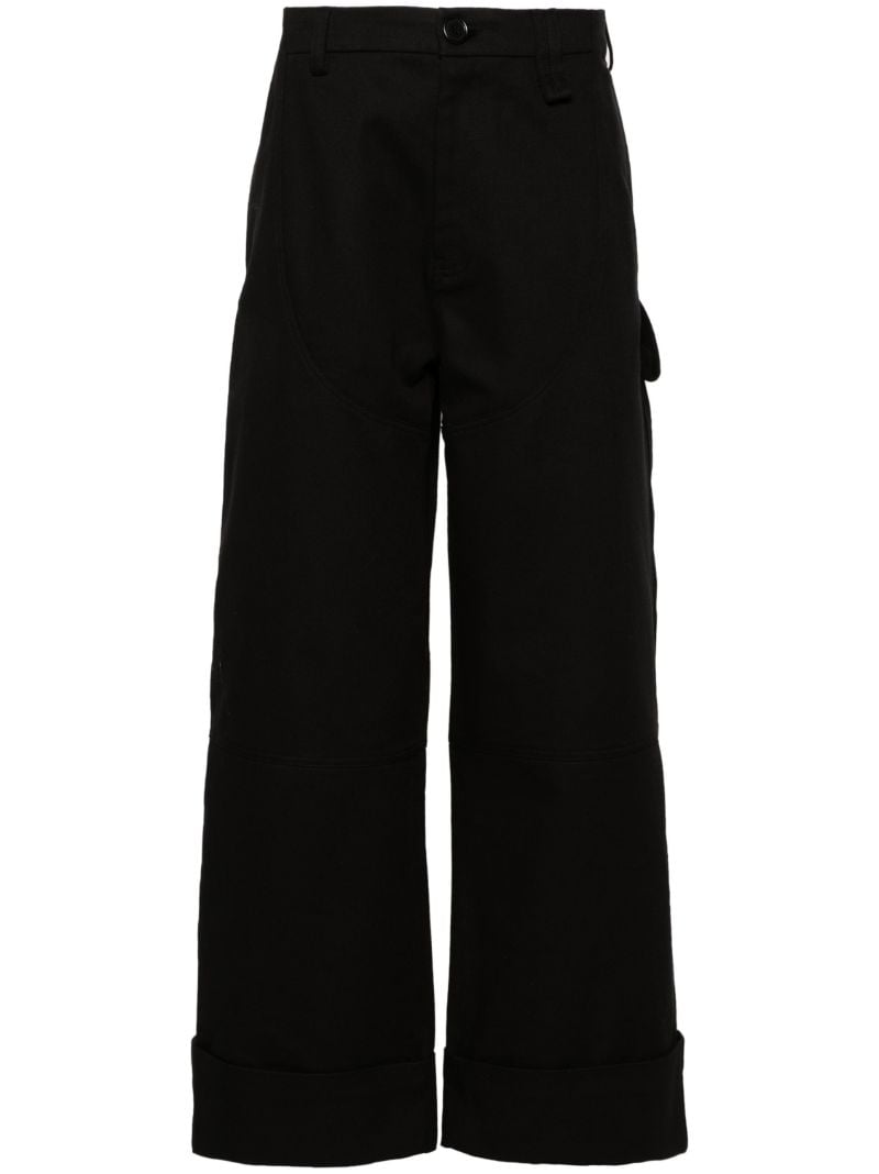 Black Workwear Chaps Cotton Trousers
