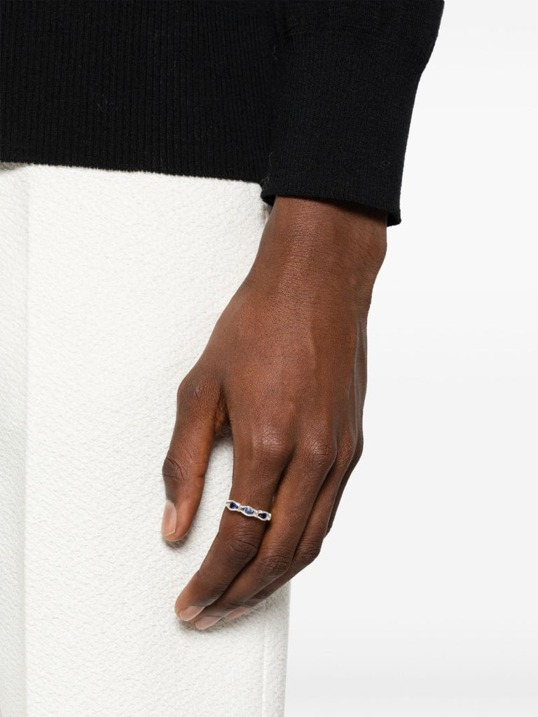 Sterling Silver Sacred Oak Sapphire Ring