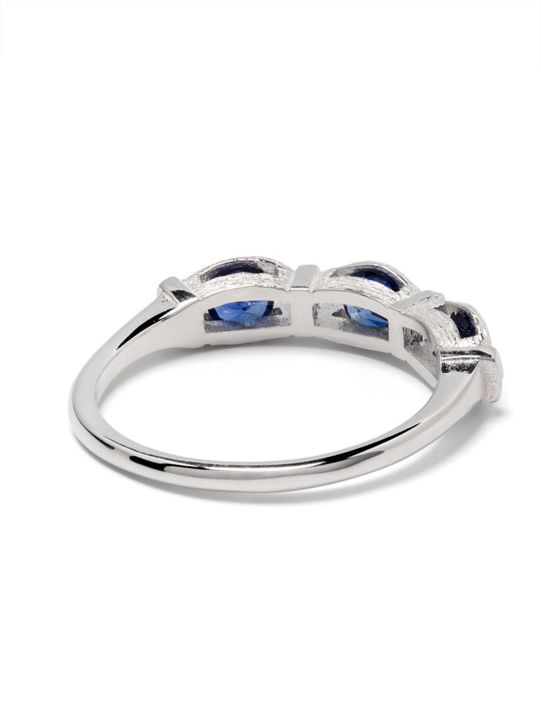 Sterling Silver Sacred Oak Sapphire Ring