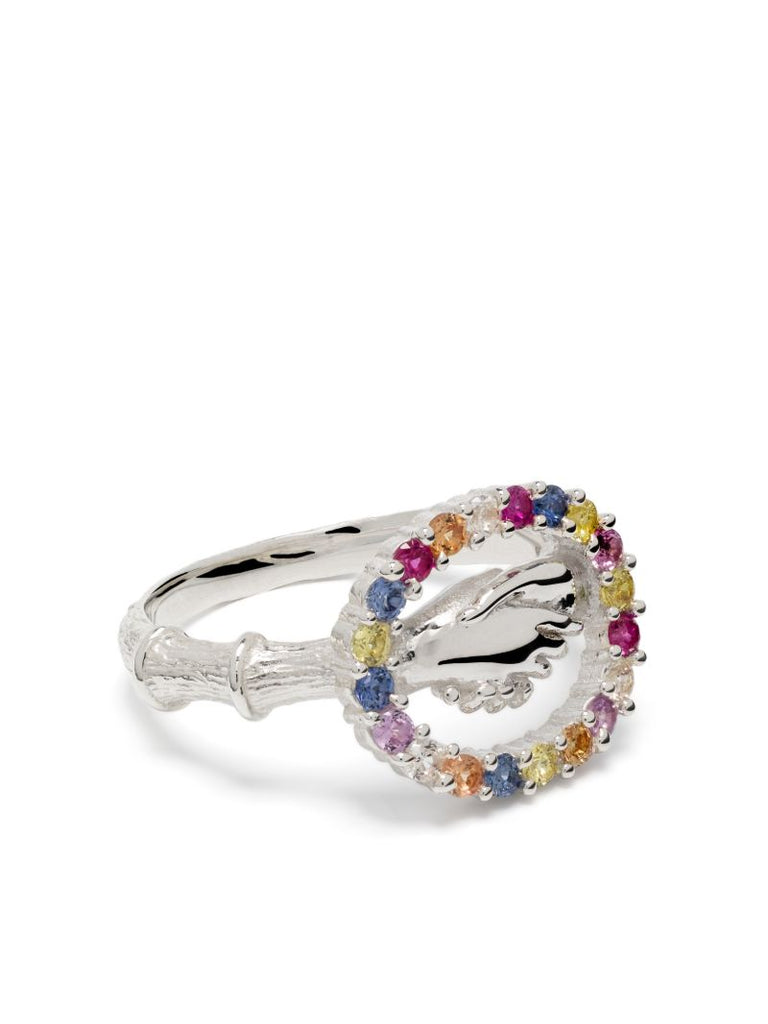 Sterling Silver Trust Is Sacred Sapphire Ring