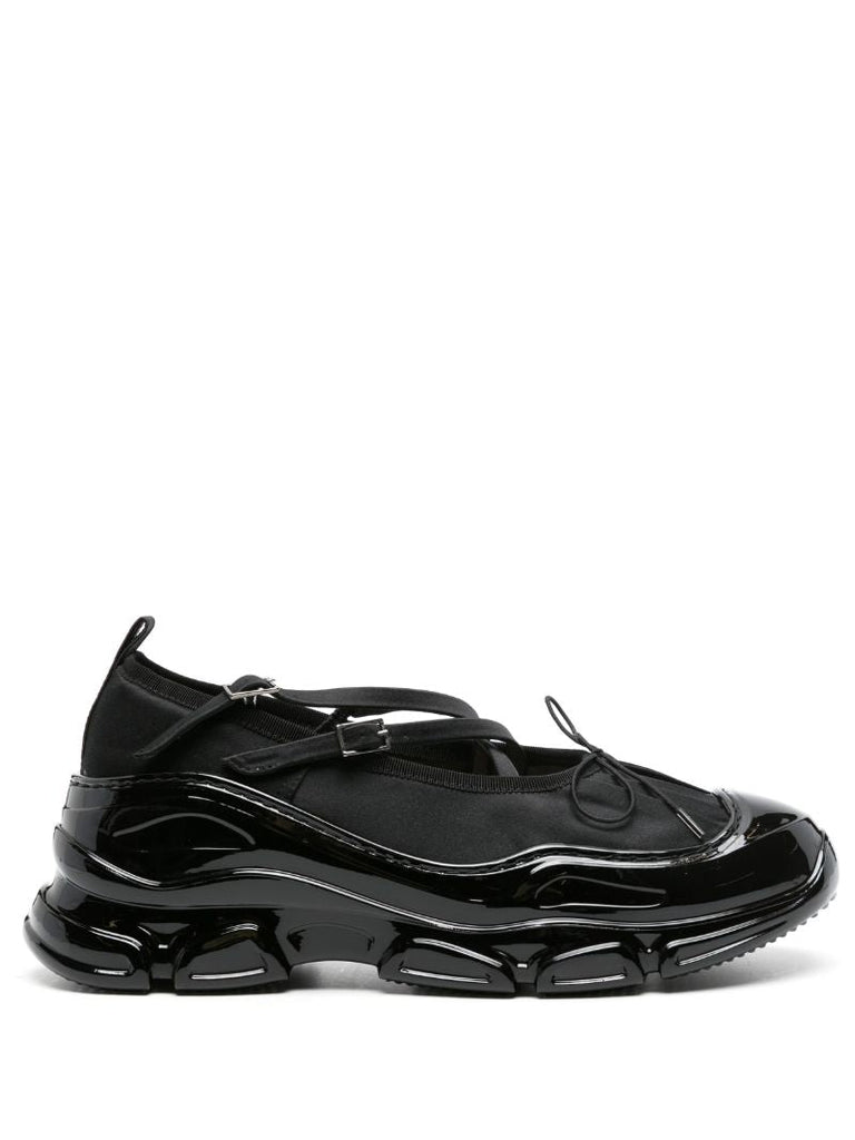 Black Criss-cross Tracker Sneakers