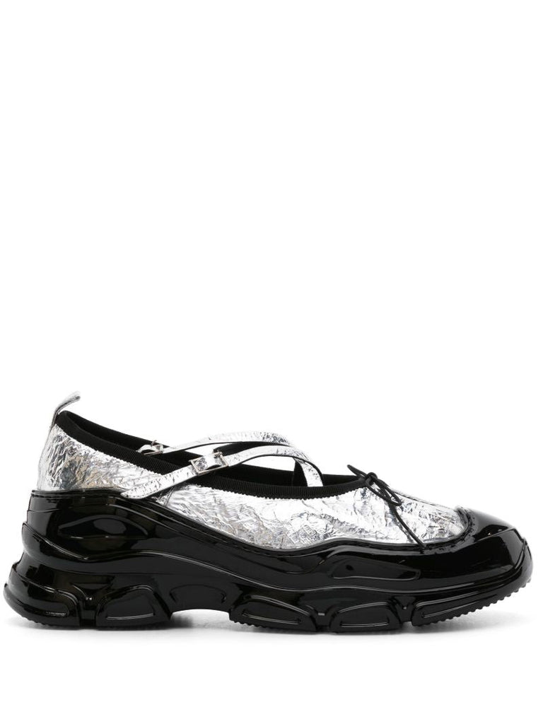 Silver Tracker Metallic Ballet Sneakers