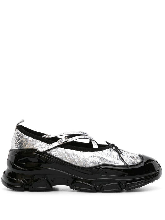 Silver Tracker Metallic Ballet Sneakers