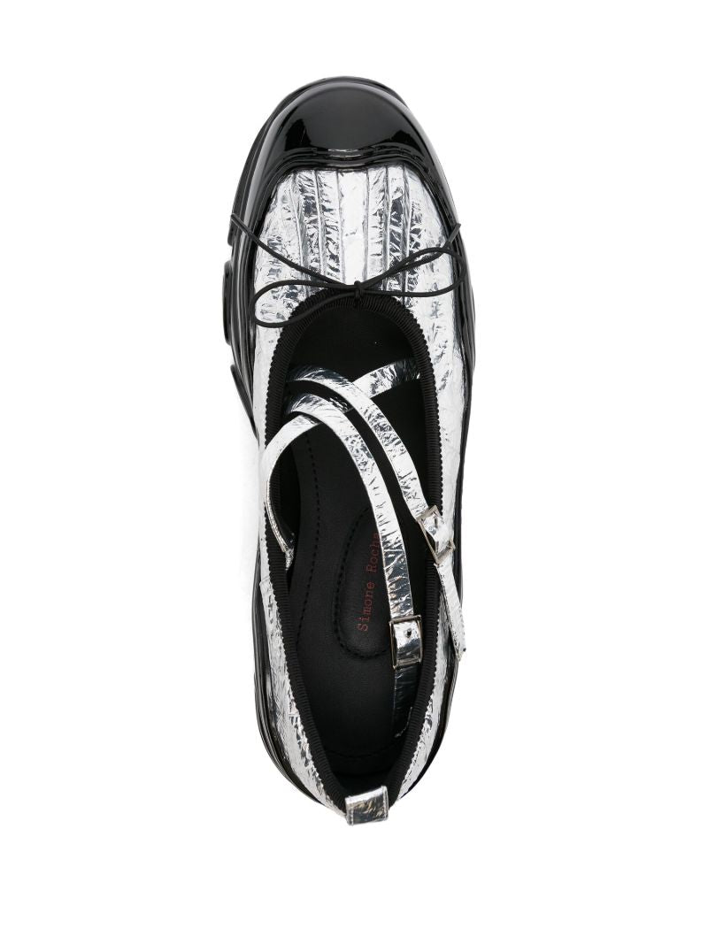 Silver Tracker Metallic Ballet Sneakers