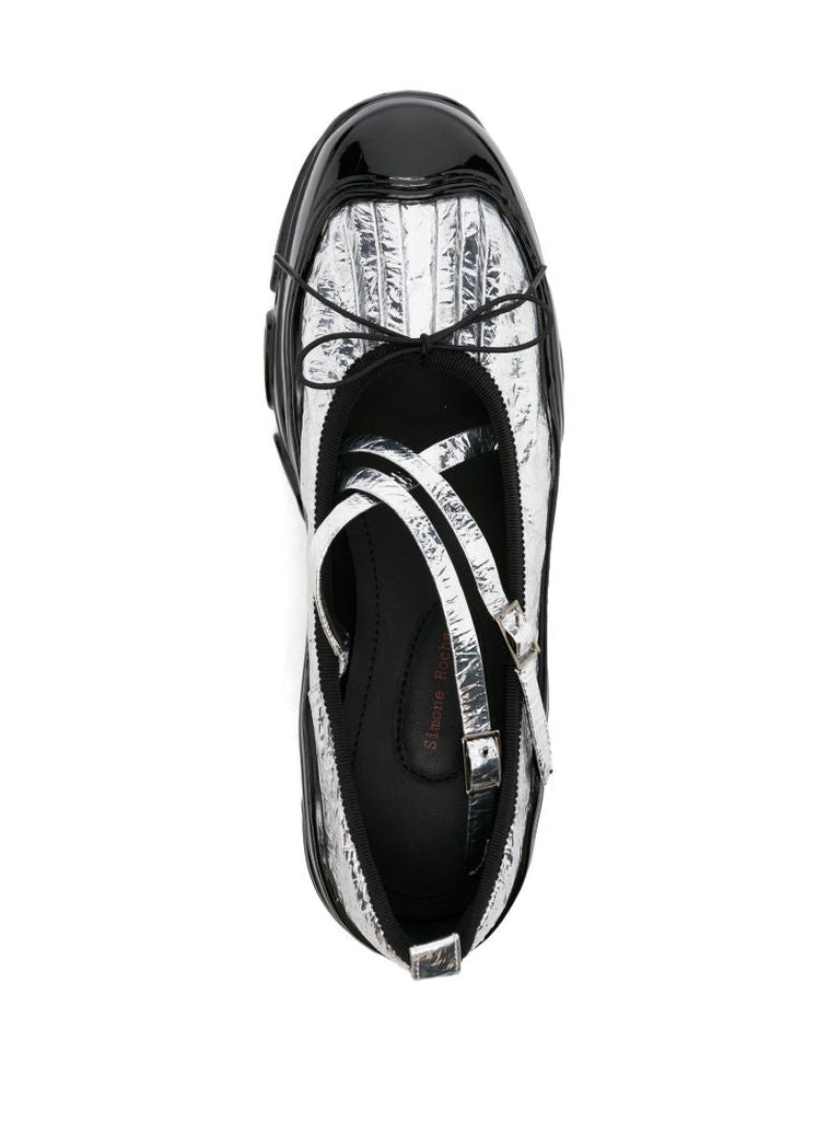 Silver Tracker Metallic Ballet Sneakers