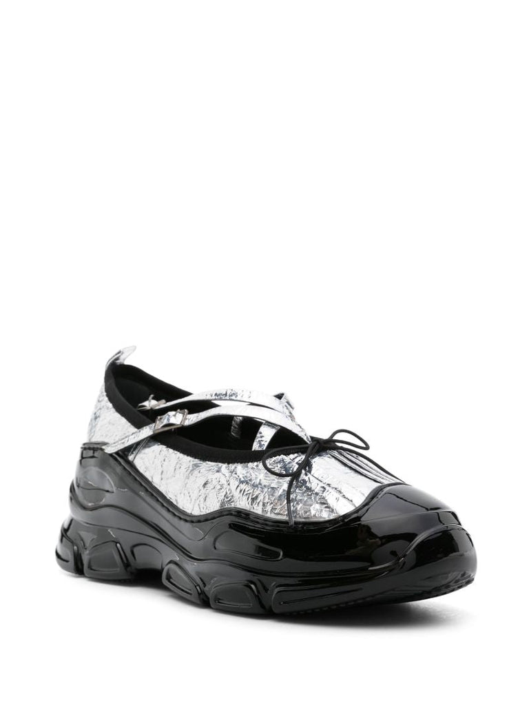 Silver Tracker Metallic Ballet Sneakers