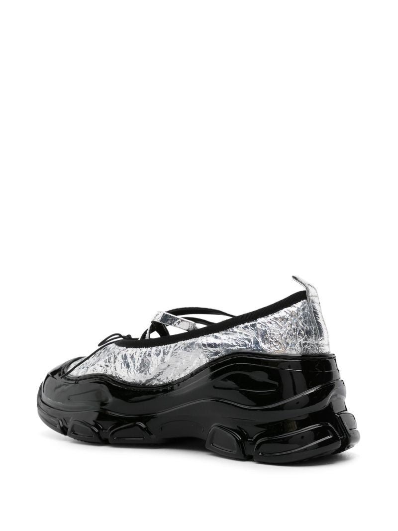 Silver Tracker Metallic Ballet Sneakers