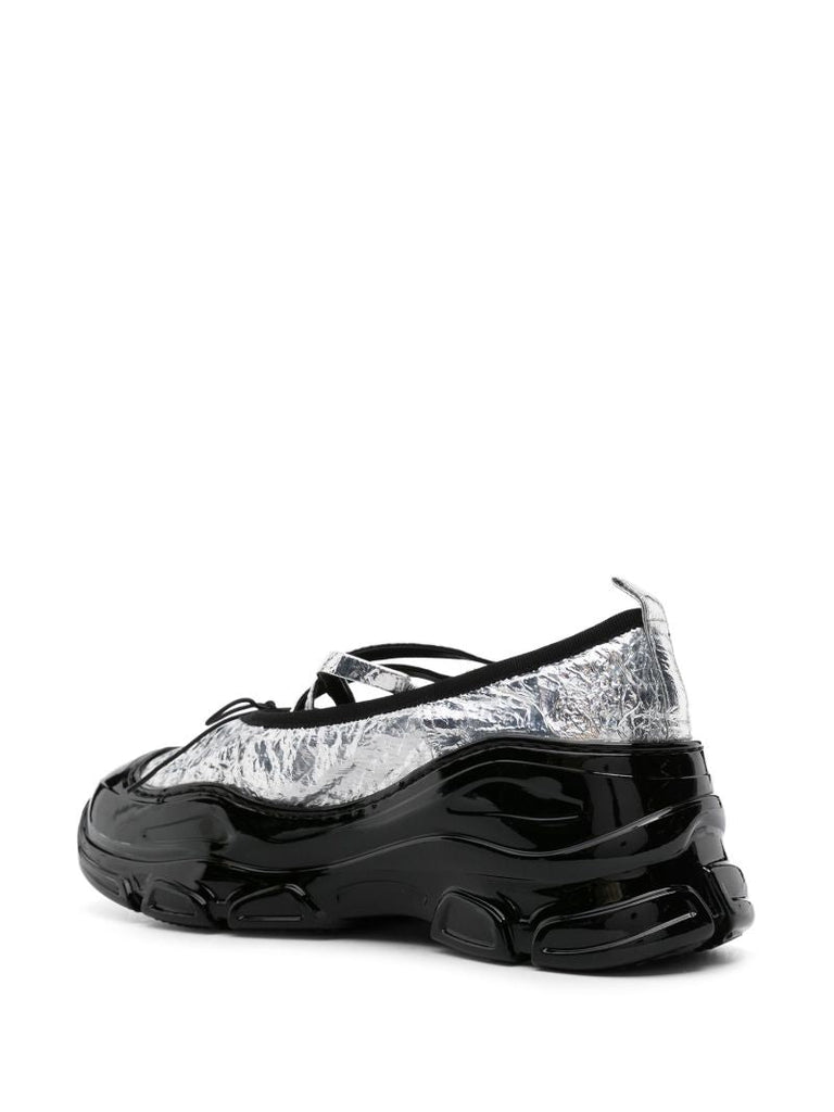 Silver Tracker Metallic Ballet Sneakers