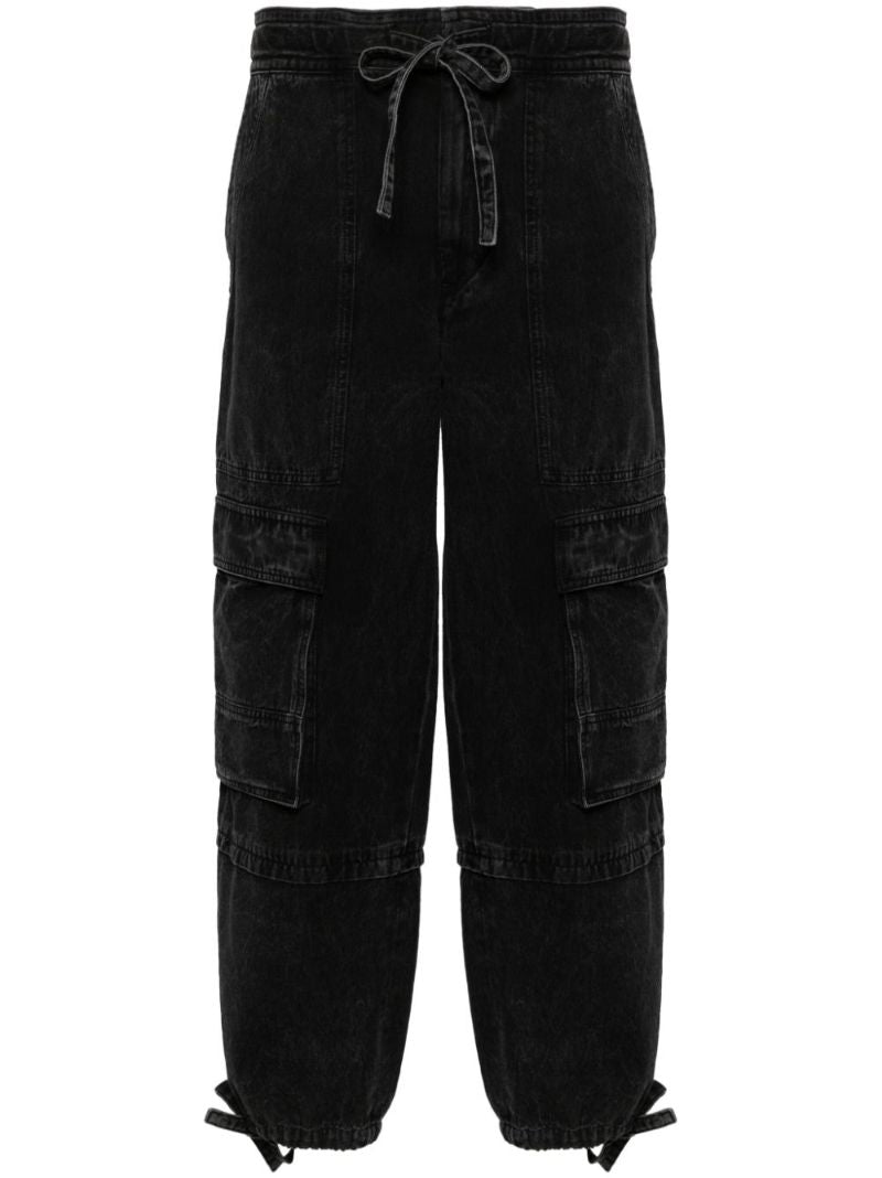 Black Ivy Cropped Cargo Jeans