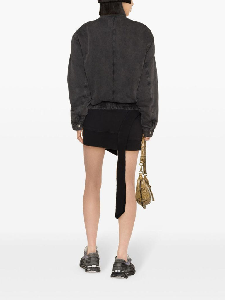 Black Paverti Cotton Bomber Jacket