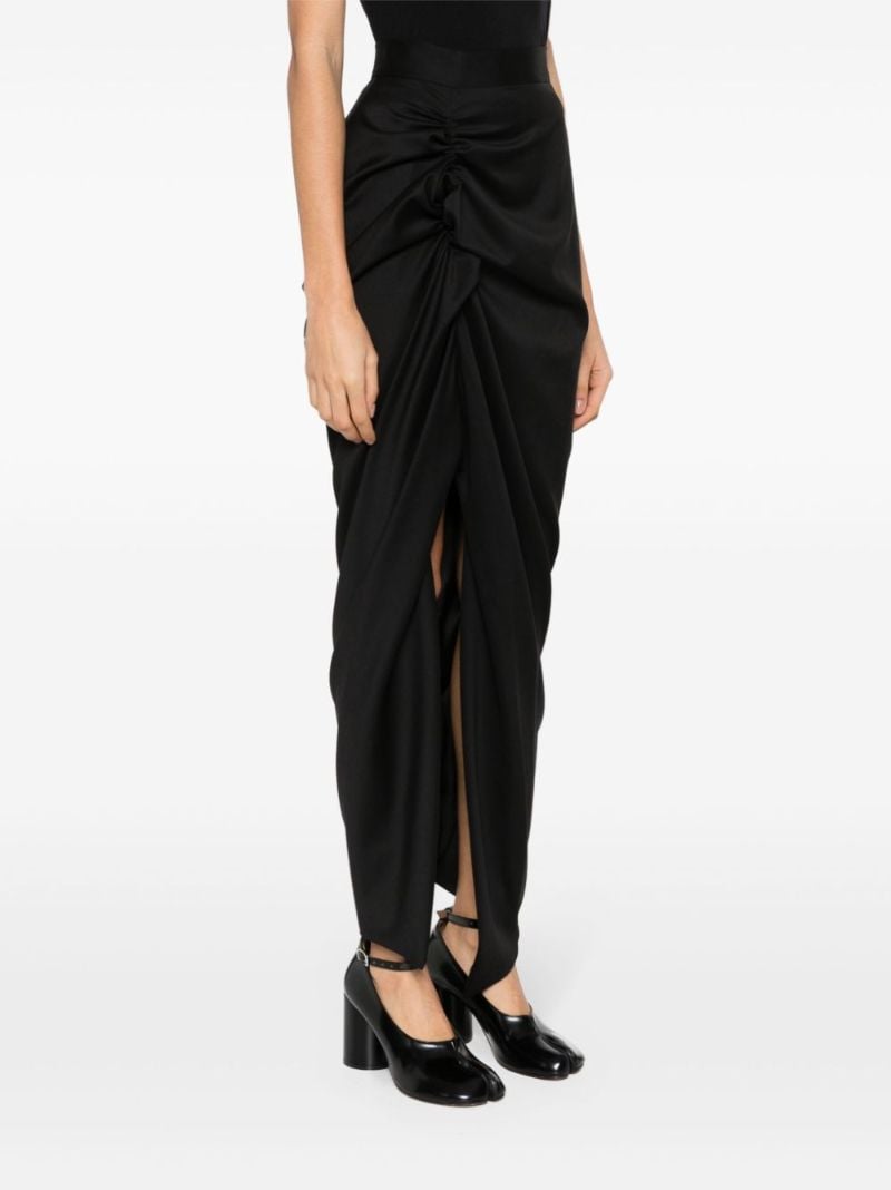 Black Panther Draped Maxi Skirt