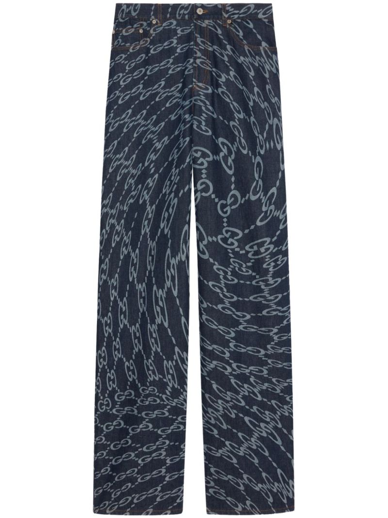 Wavy Gg-print Jeans