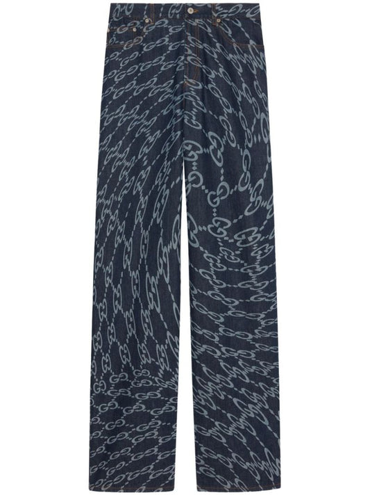 Wavy Gg-print Jeans