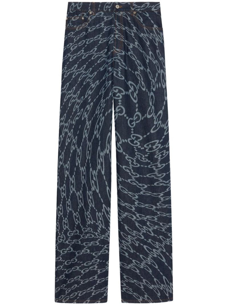 Wavy Gg-print Jeans
