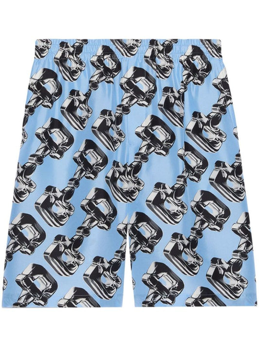 3d Glass Horsebit-print Shorts