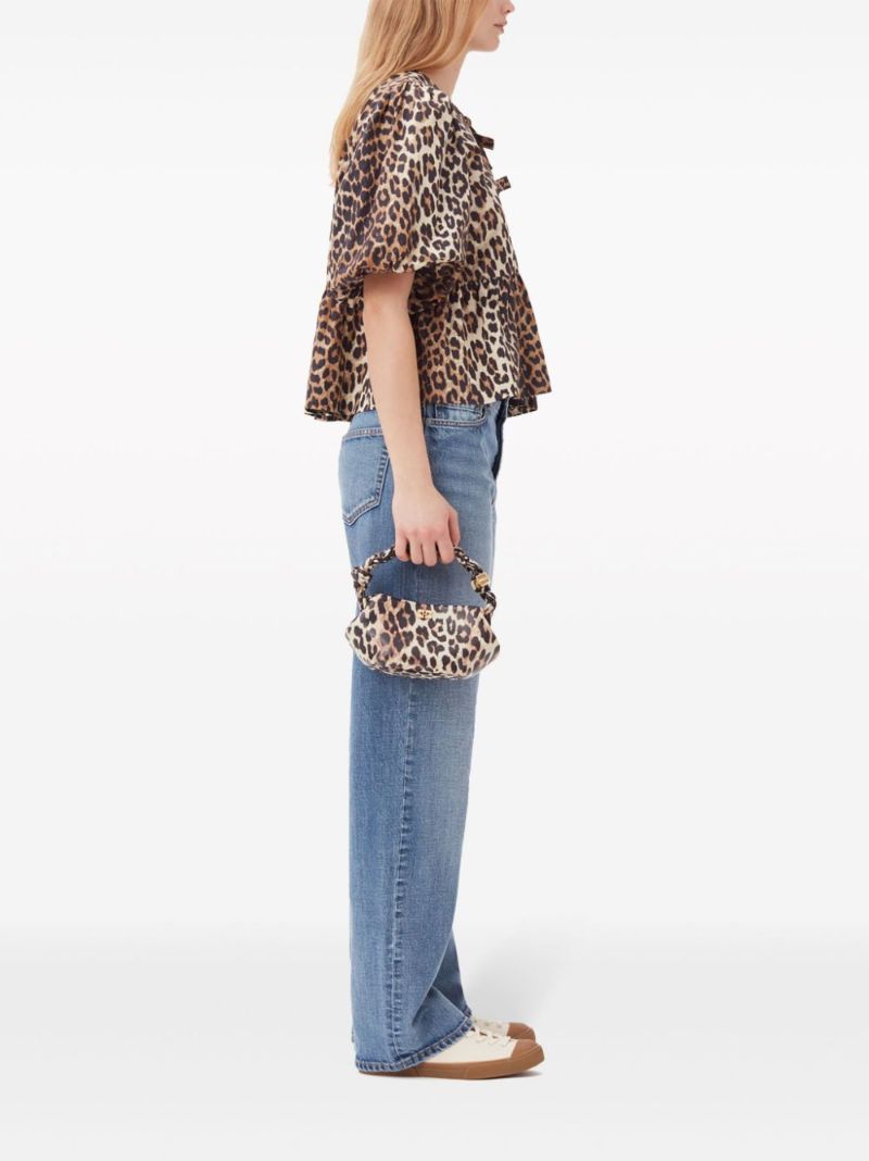 Brown Bou Mini Tote Bag