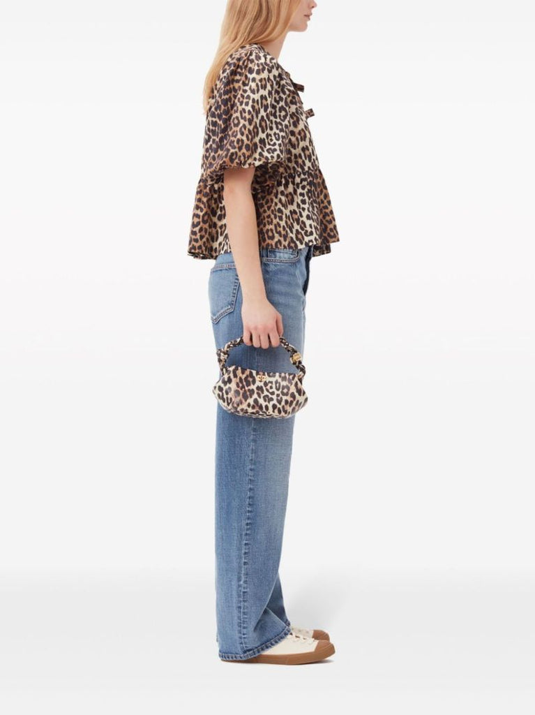 Brown Bou Mini Tote Bag