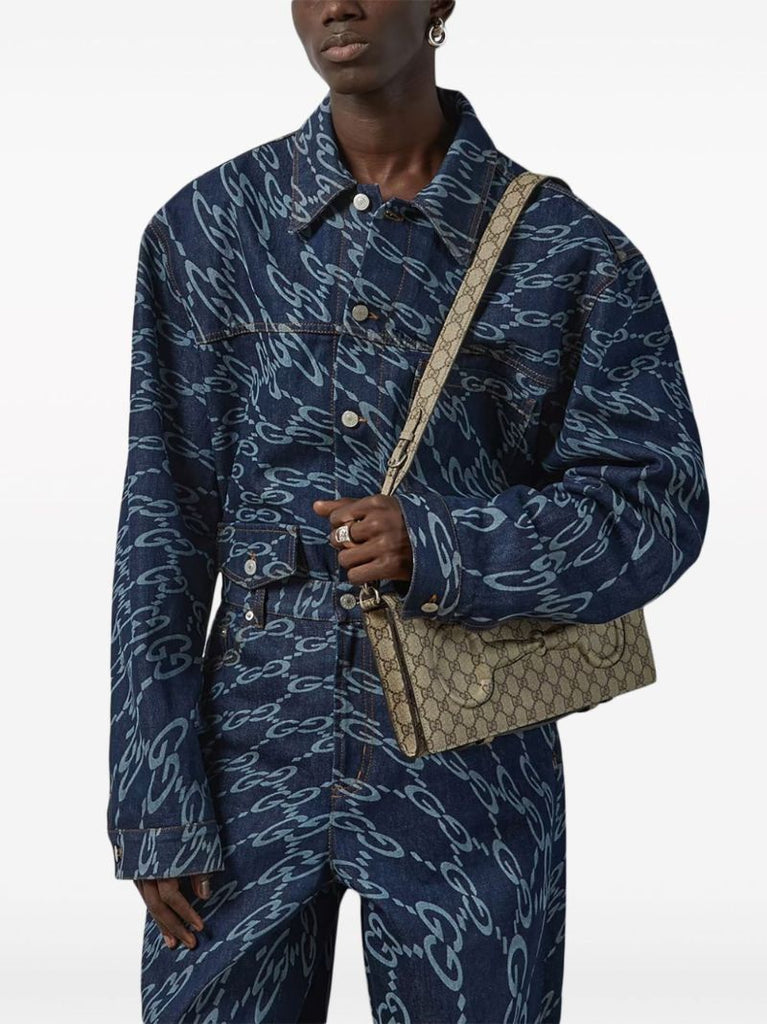 Wavy Gg-print Denim Jacket
