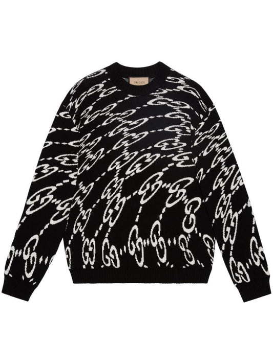 Wavy Gg Cotton-piquÃ_x0083_Â© Sweater