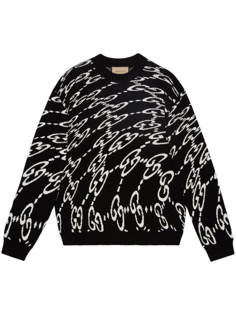 Wavy Gg Cotton-piquÃ_x0083_Â© Sweater