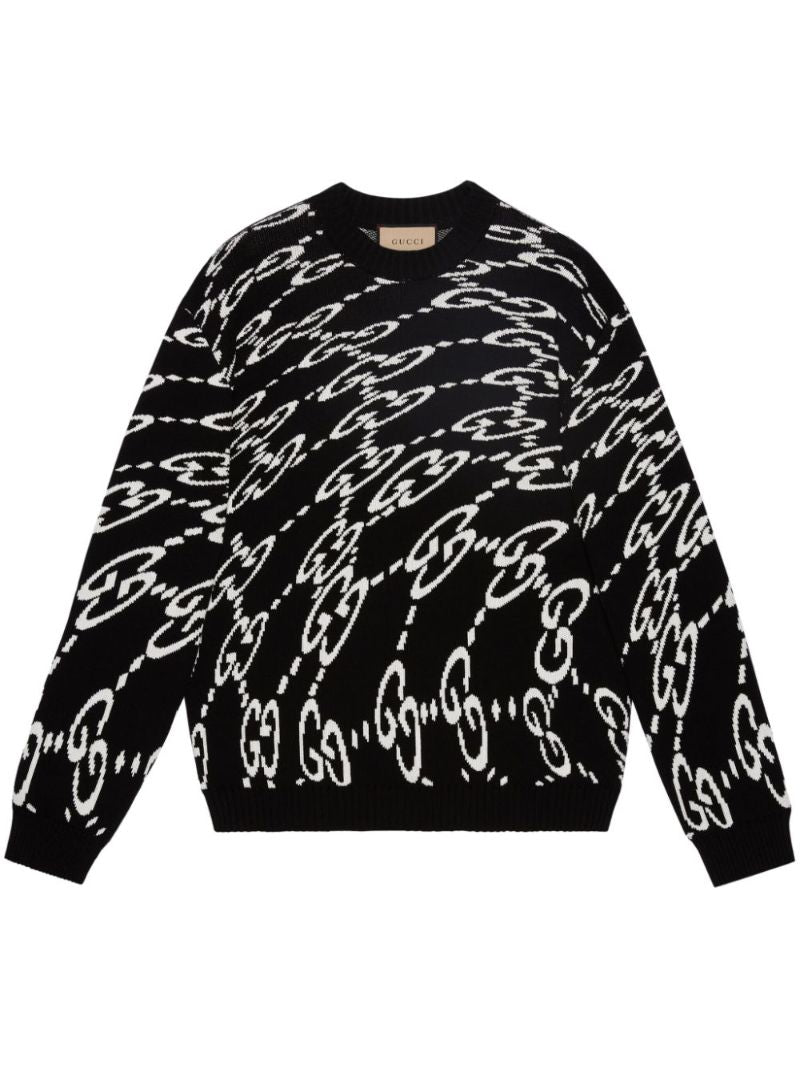 Wavy Gg Cotton-piquÃ_x0083_Â© Sweater