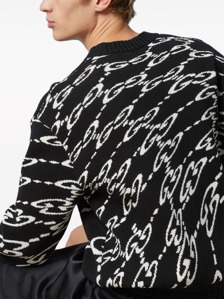 Wavy Gg Cotton-piquÃ_x0083_Â© Sweater