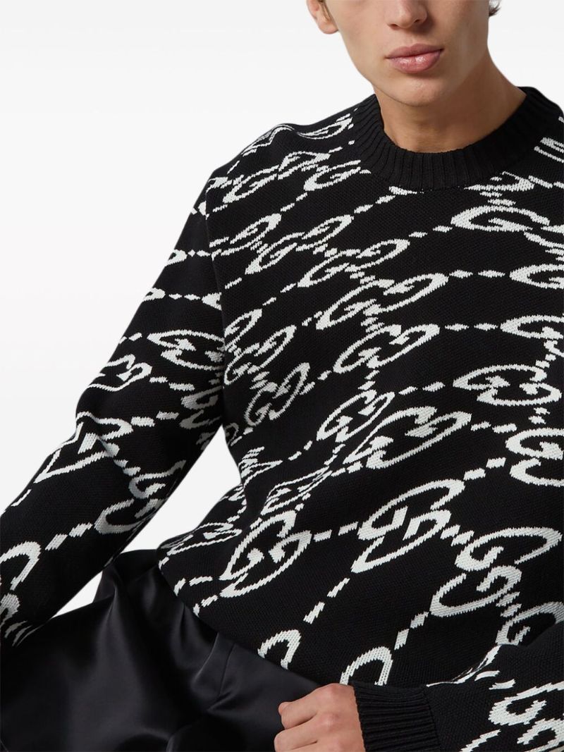 Wavy Gg Cotton-piquÃ_x0083_Â© Sweater