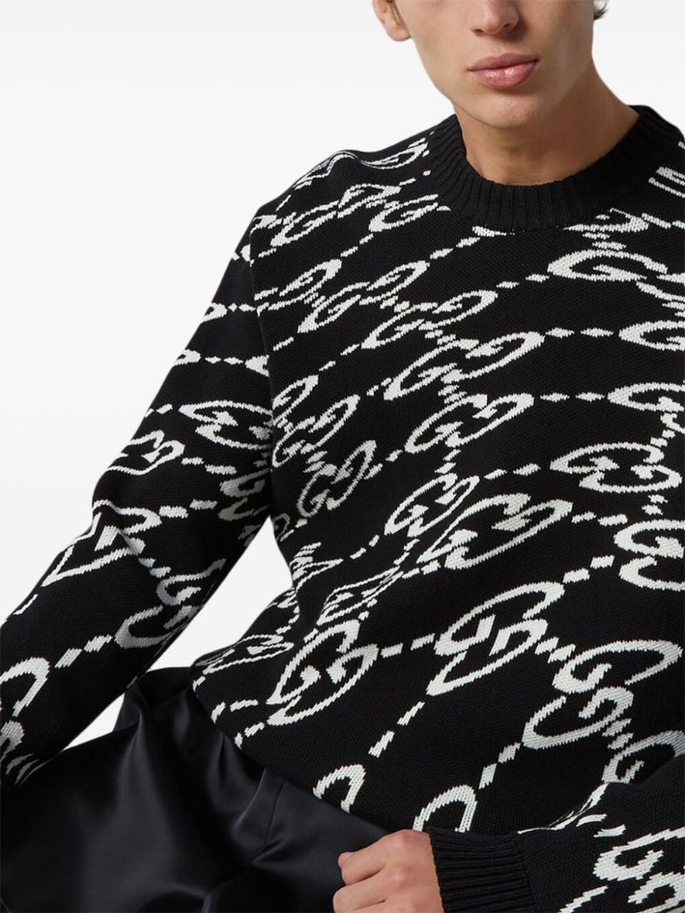 Wavy Gg Cotton-piquÃ_x0083_Â© Sweater