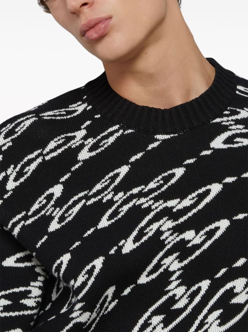 Wavy Gg Cotton-piquÃ_x0083_Â© Sweater