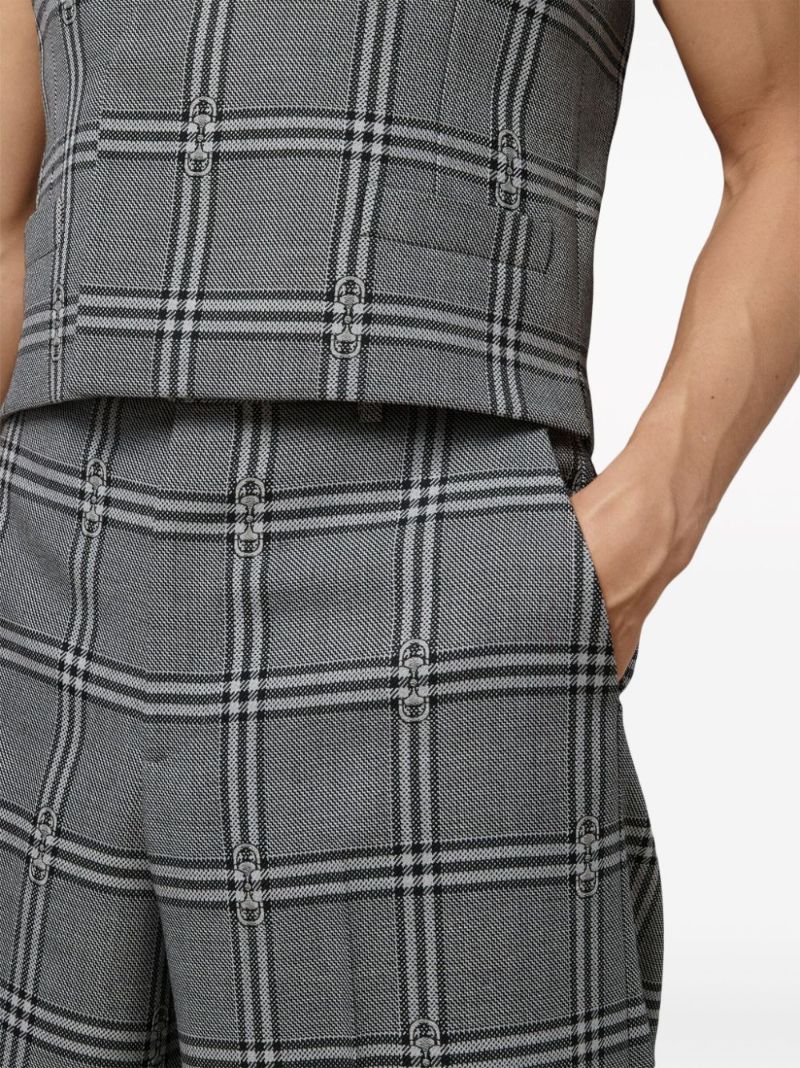 Horsebit Check Tailored Trousers