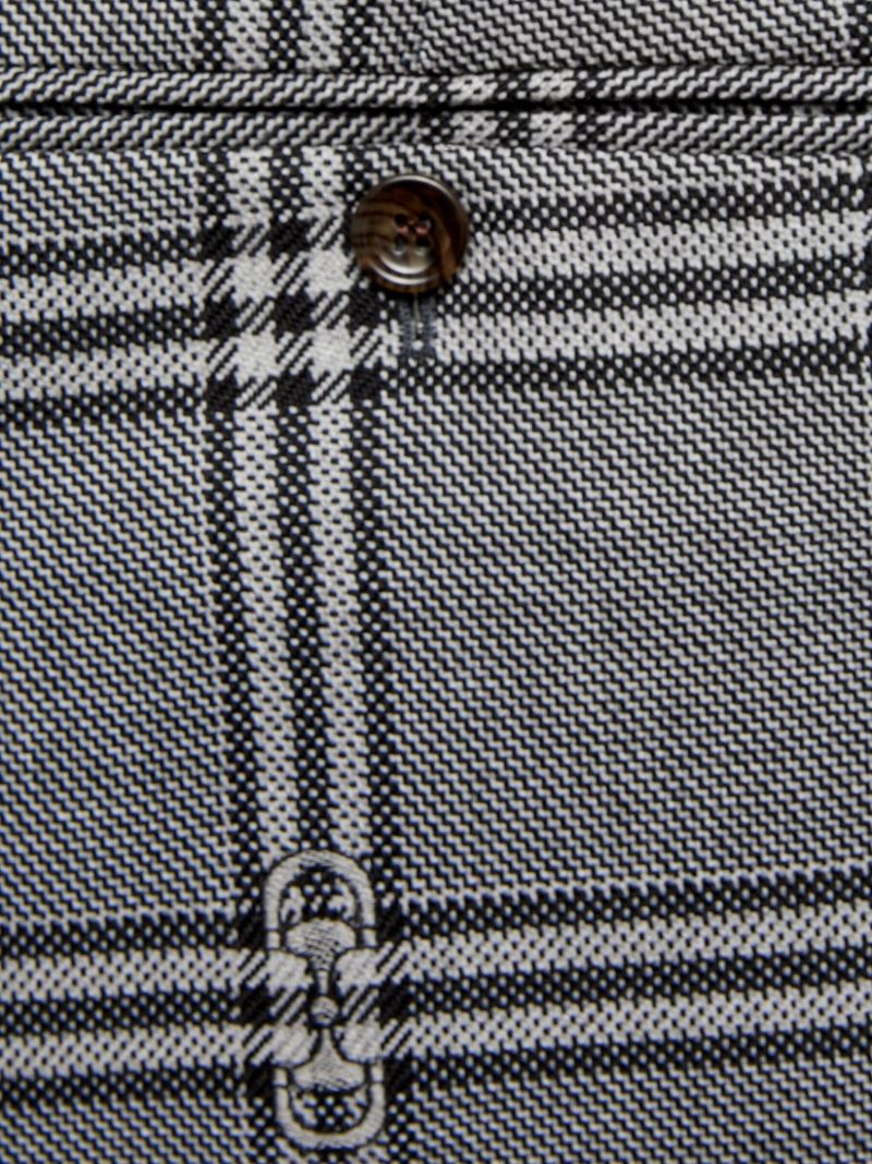 Horsebit Check Tailored Trousers