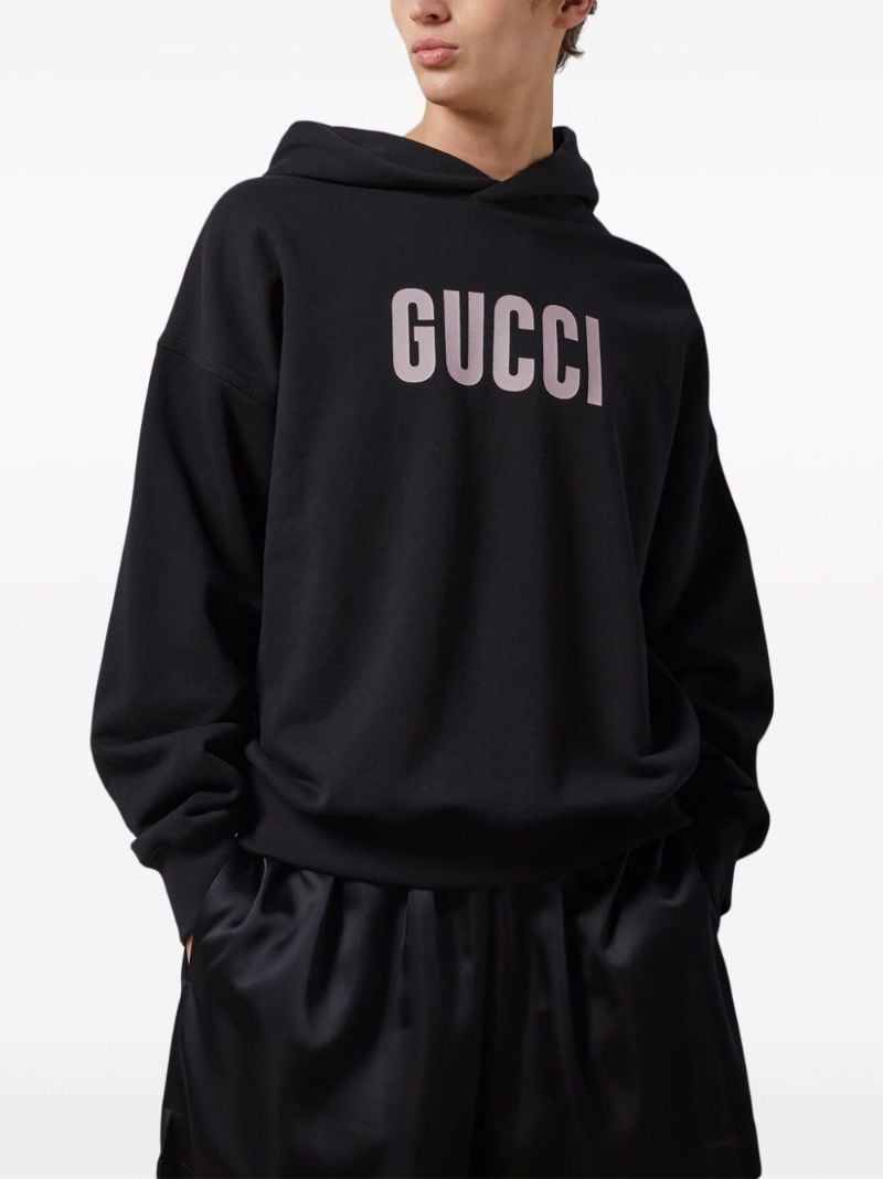 Graphic-print Cotton Jersey Hoodie