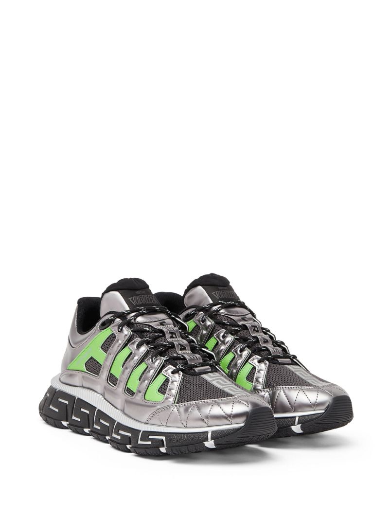 Grey Trigreca Panelled Sneakers
