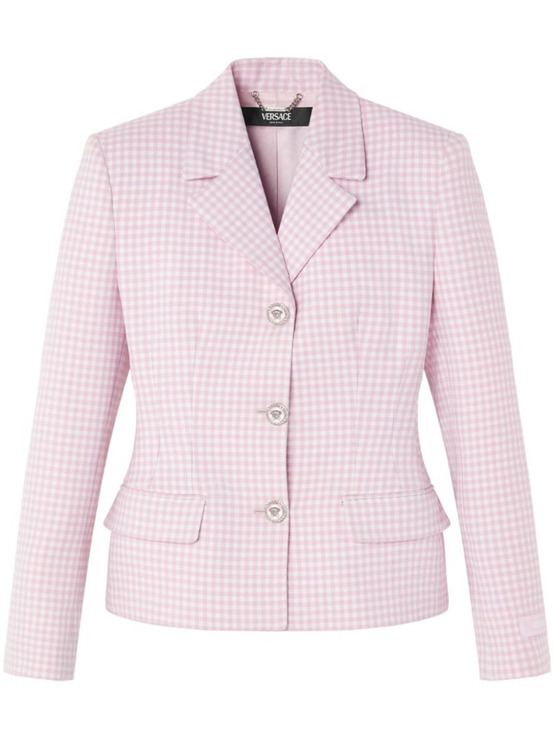 Pink Contrasto Wool Blazer
