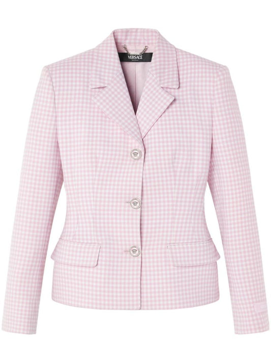 Pink Contrasto Wool Blazer