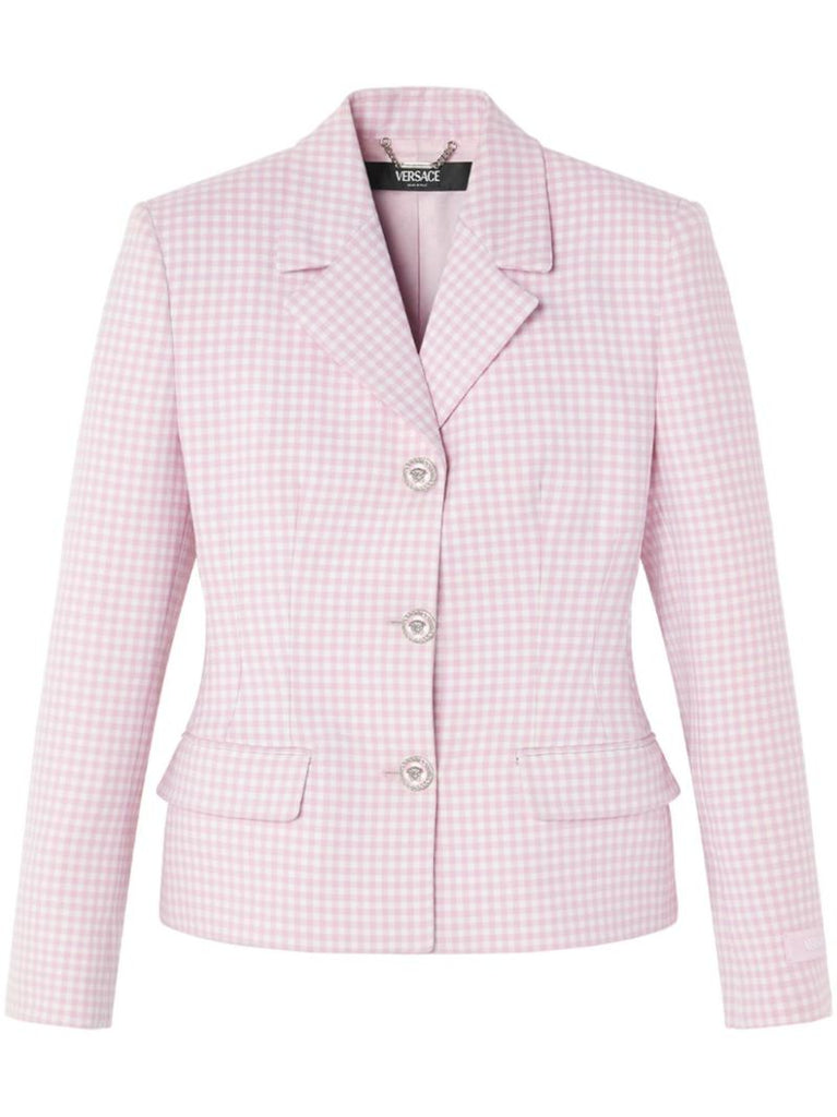 Pink Contrasto Wool Blazer
