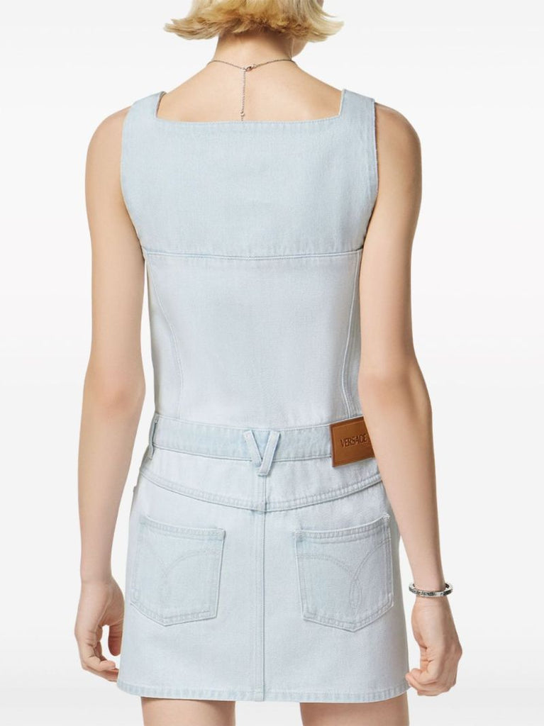 Blue Denim Mini Dress
