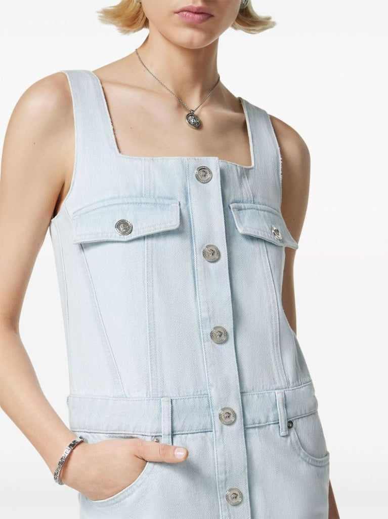 Blue Denim Mini Dress