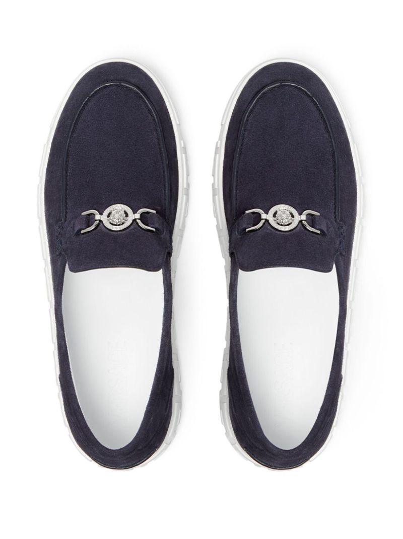 Blue Medusa '95 Suede Loafers