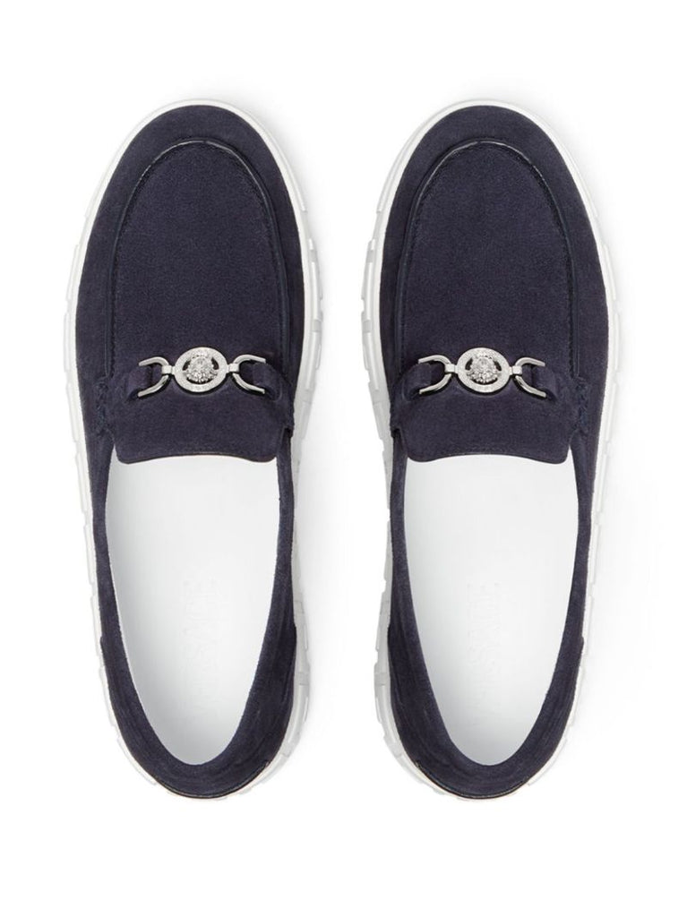 Blue Medusa '95 Suede Loafers