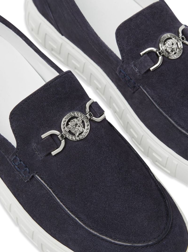 Blue Medusa '95 Suede Loafers