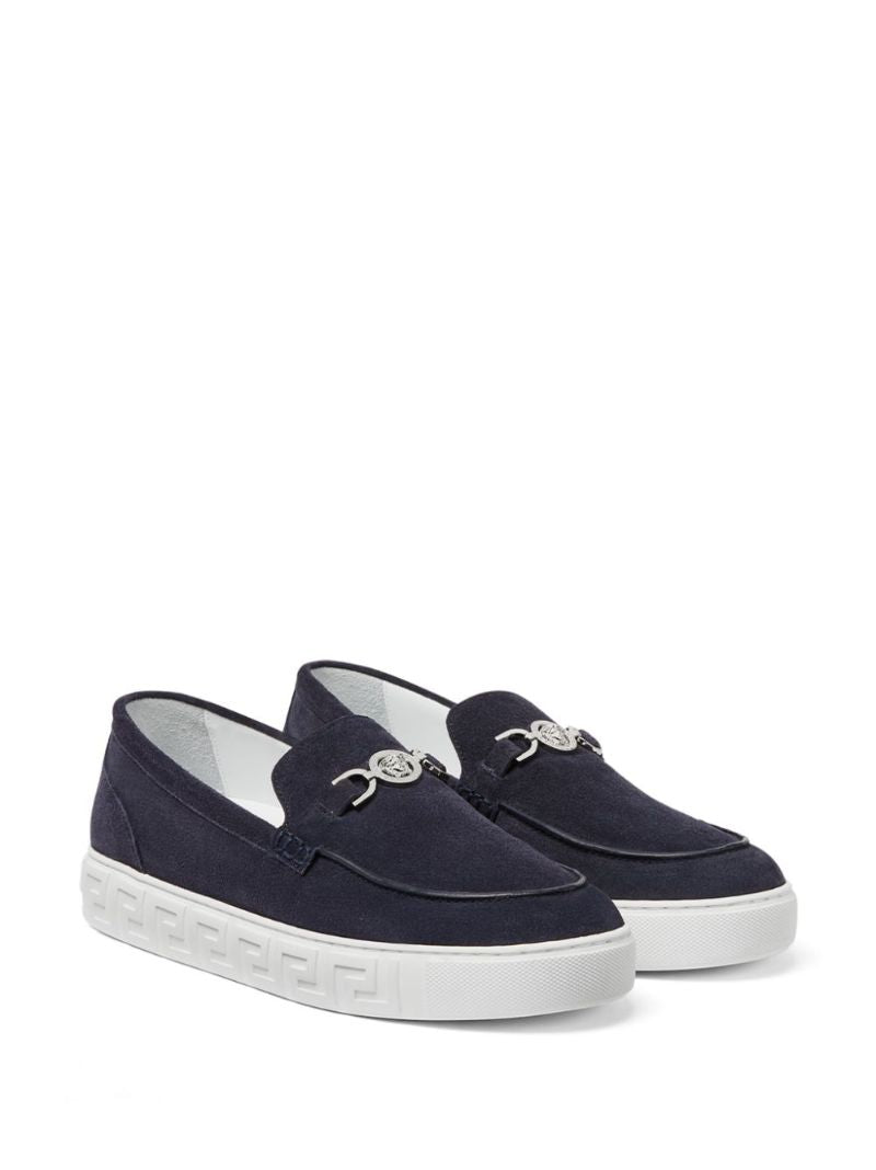 Blue Medusa '95 Suede Loafers