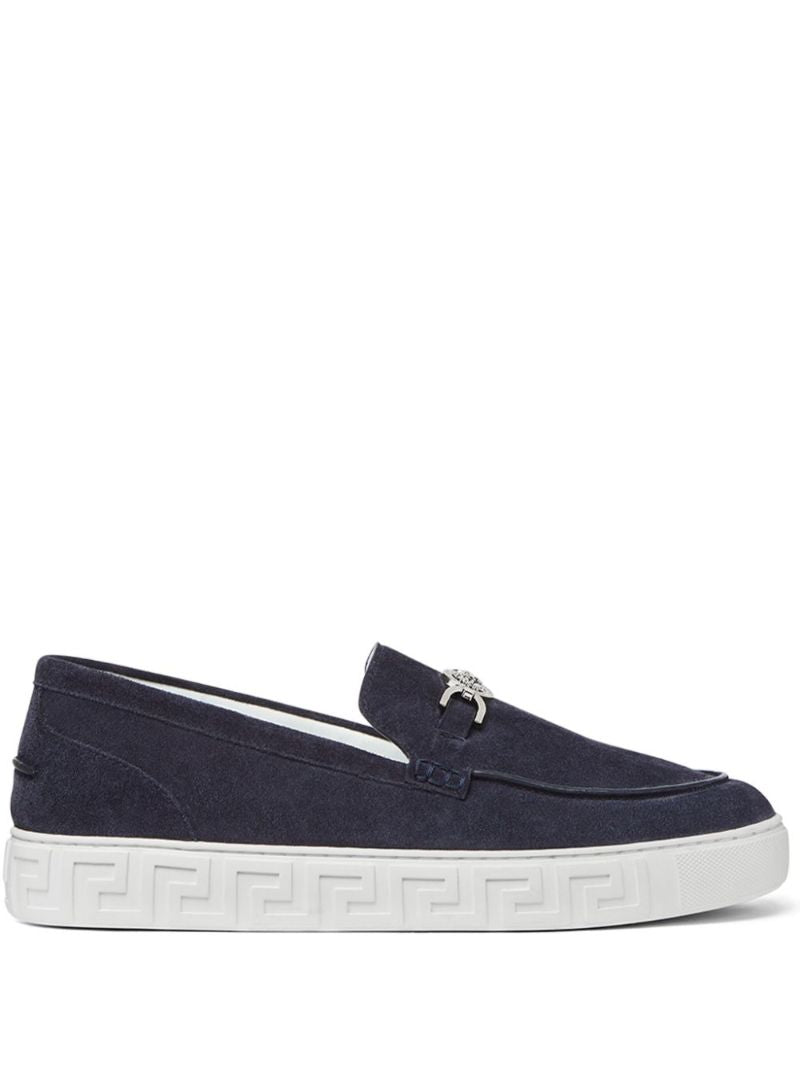 Blue Medusa '95 Suede Loafers