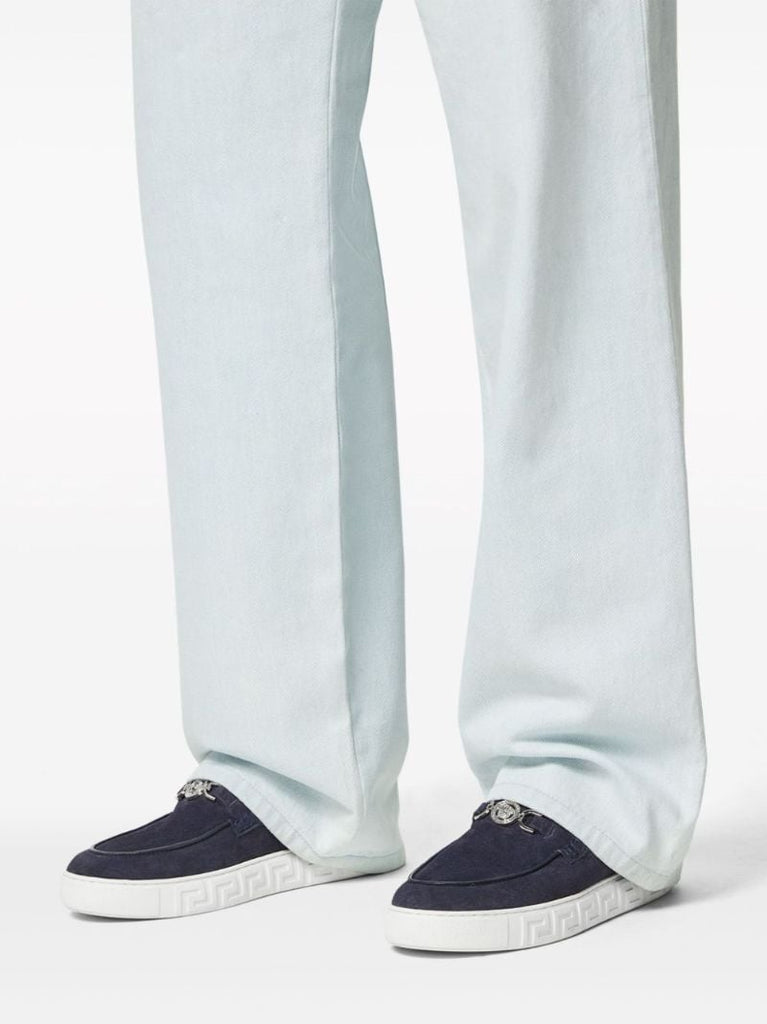 Blue Medusa '95 Suede Loafers