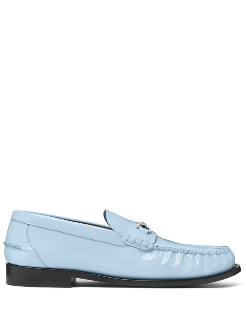 Blue Medusa '95 Leather Loafers